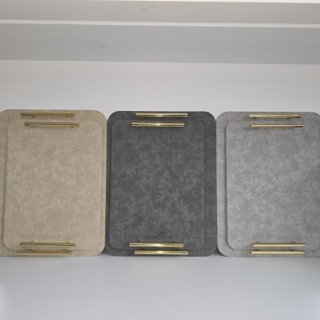 M6 طقم صواني يد ذهبي