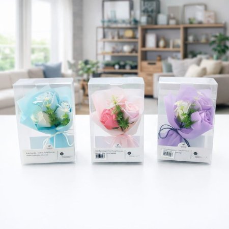 بكيت وردة صغير شفاف